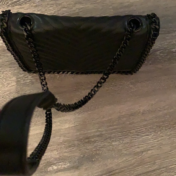 Black chain one-strap shoulder bag - Picture 5 of 5